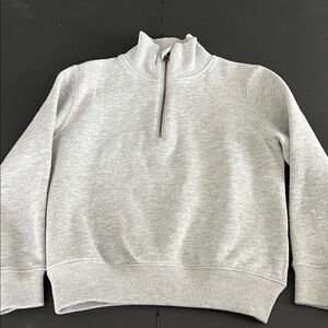 Boys Polo by Ralph Lauren Gray Quarter-Zip Sweater